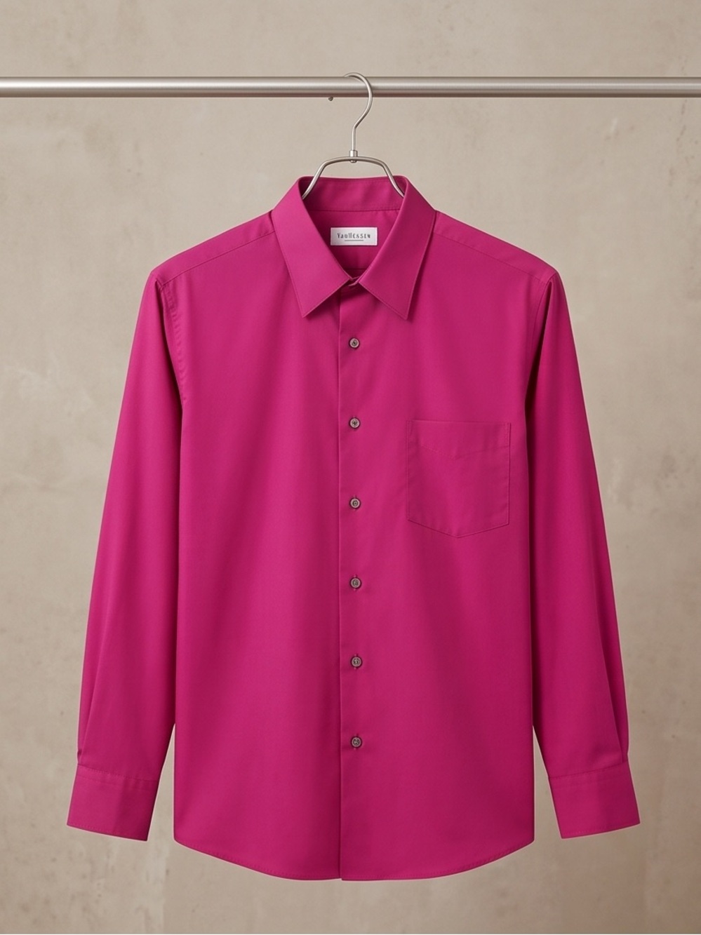 Van Heusen Men's Dress Shirt in Bright Fuchsia